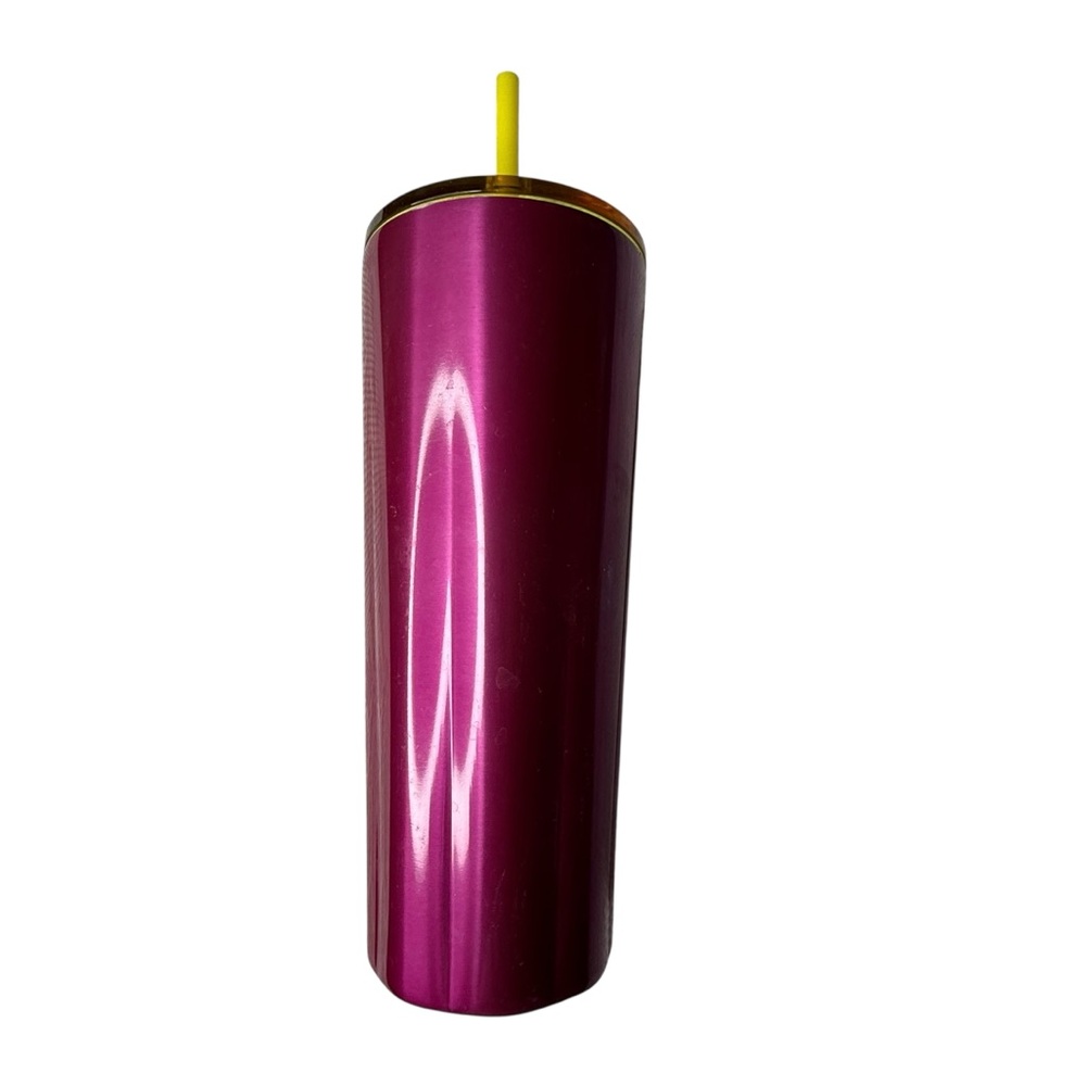 Starbucks‎ Pink 'Puffy Petunia' Scalloped SS Cold Cup Tumbler. Lovely pink!